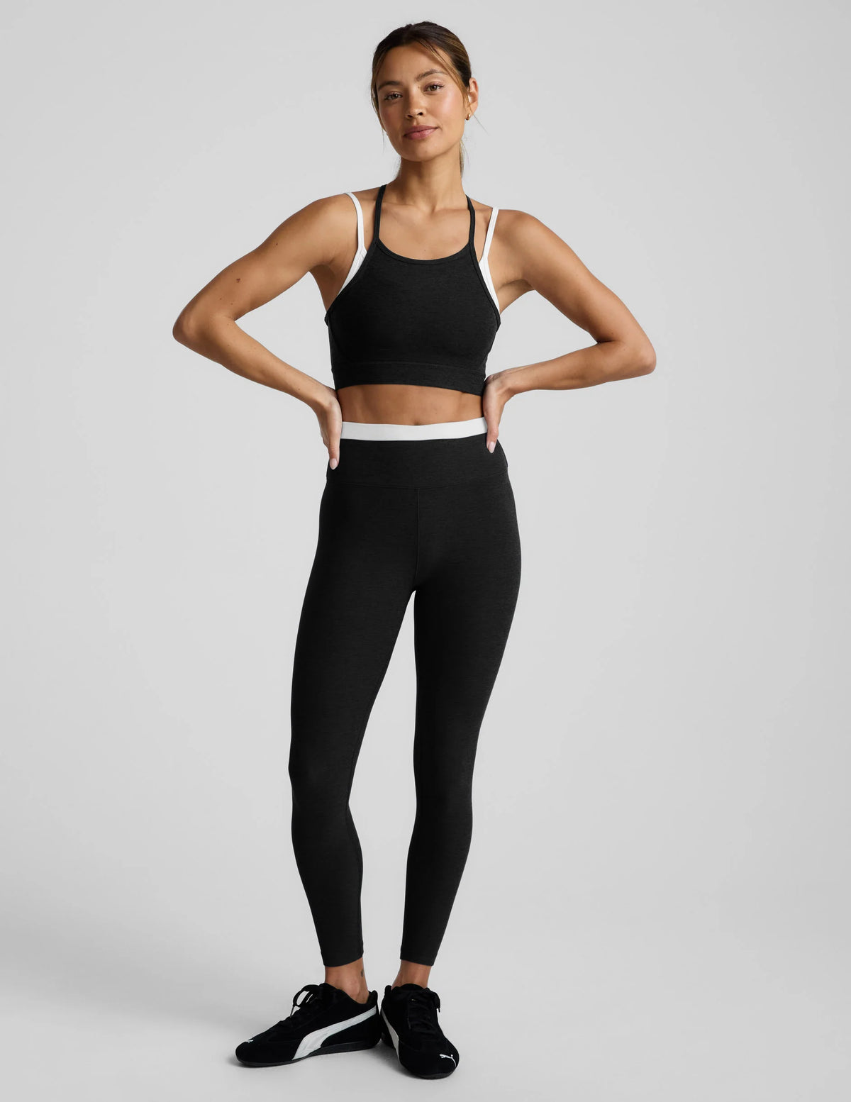 Spacedye™ Layered High Waisted Midi Legging