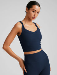 Impulse Ribbed Cropped Tank