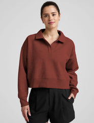 LuxeFleece™ Collared Sweatshirt