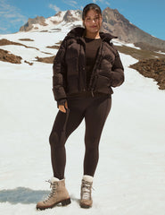 Pacer Fleece-Backed Zip Pocket Full Length Legging