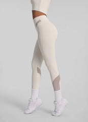 Zip Front Mesh Leggings