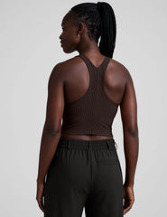 Refocus Ribbed Cropped Tank
