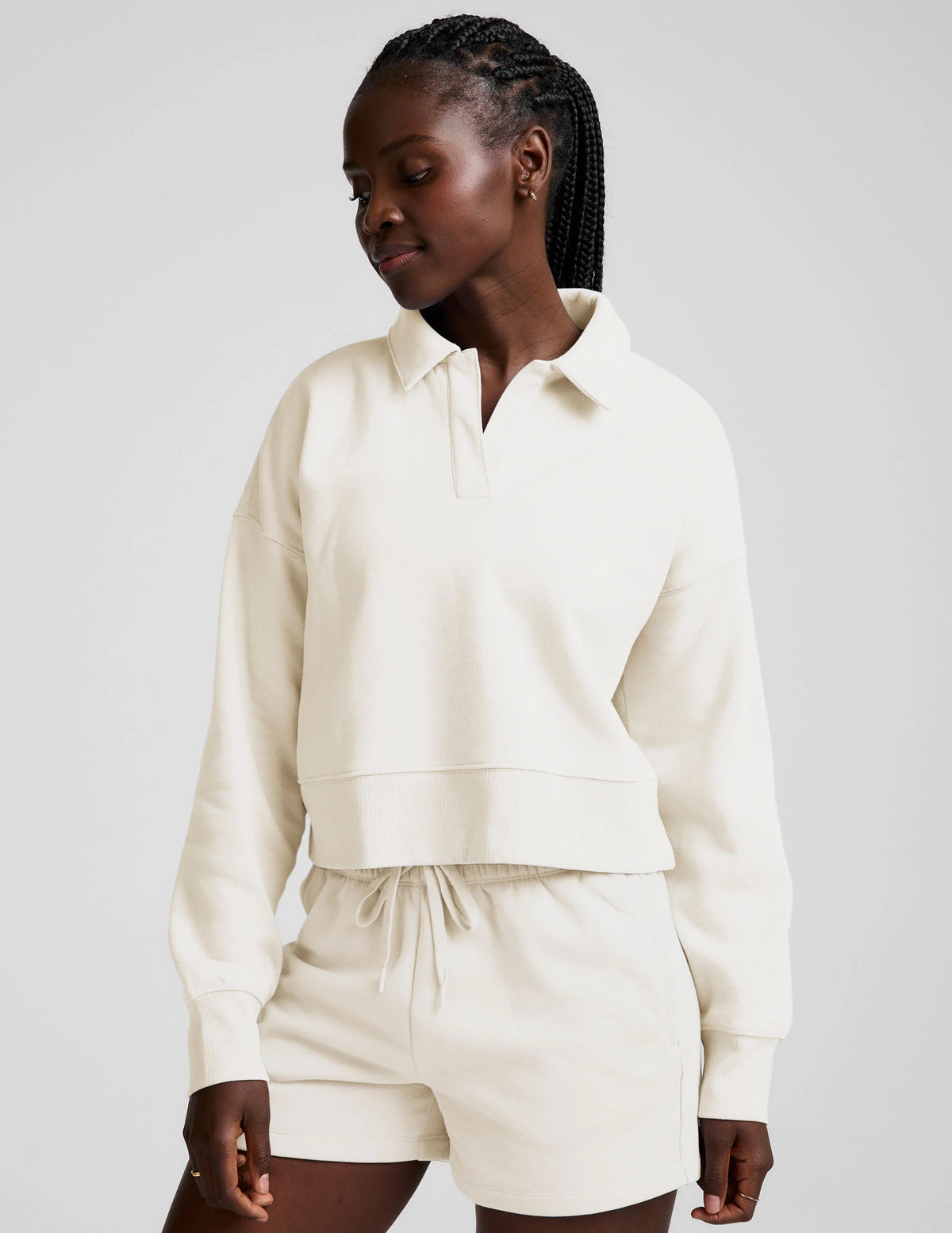 LuxeFleece™ Collared Sweatshirt