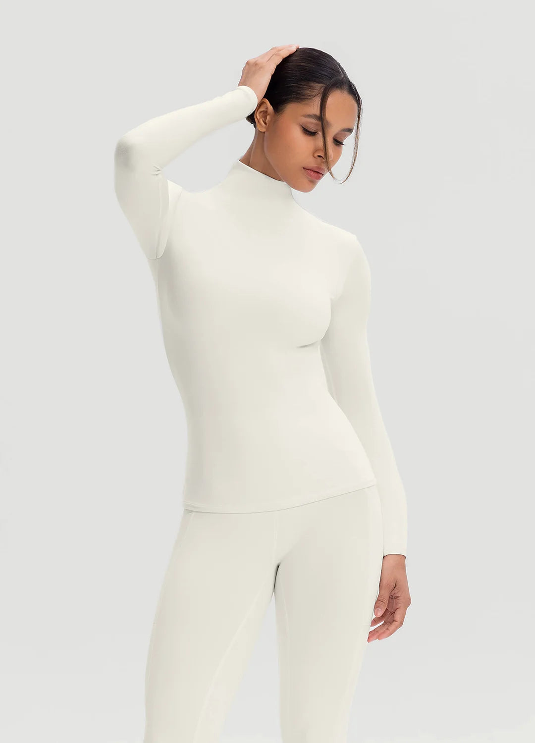 Mock Neck Long Sleeve Top