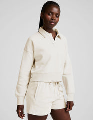 LuxeFleece™ Collared Sweatshirt