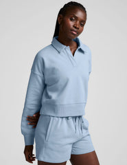 LuxeFleece™ Collared Sweatshirt
