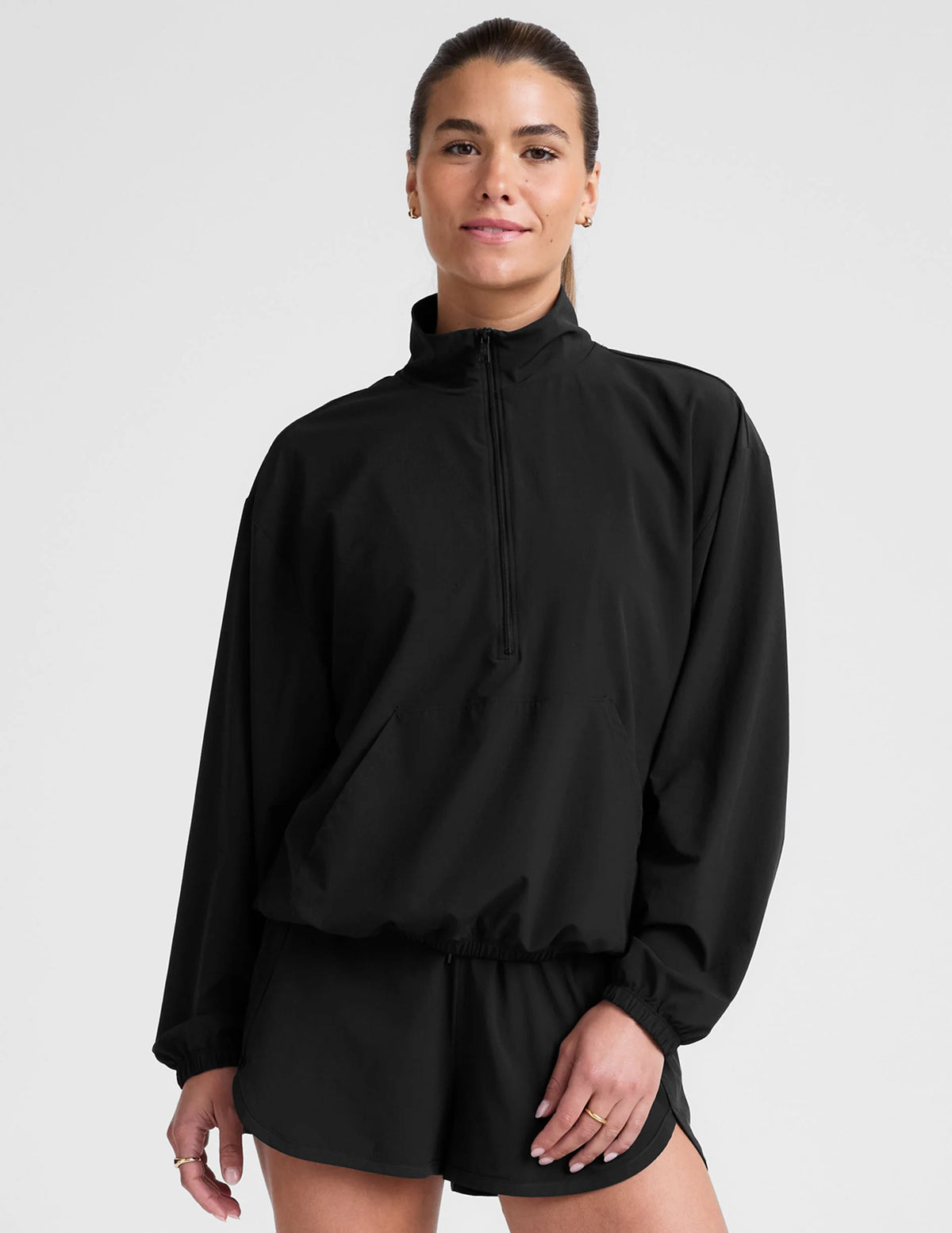Stretch Woven In Stride Half Zip Pullover