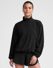 Stretch Woven In Stride Half Zip Pullover