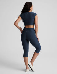 Spacedye™ Mid-Rise Slit Pedal Pusher Legging