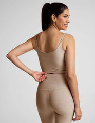 Spacedye™ Raise The Barre Shirred Cropped Tank
