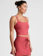 Spacedye™ Slim Racerback Cropped Tank