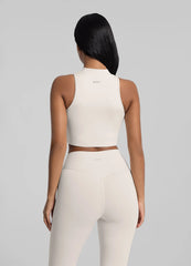 High-Neck Crop Top