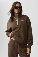Accolade 1/4 Zip Pullover - Espresso