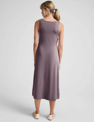 Rotation Side Twist Midi Dress