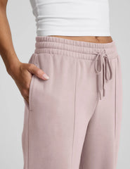 LuxeFleece™ Pintuck Wide Leg Pant