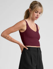 Impulse Ribbed Cropped Tank
