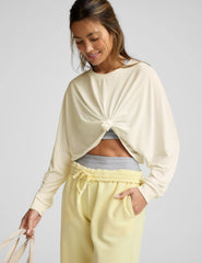 Studio Luxe Cropped Long Sleeve Tee