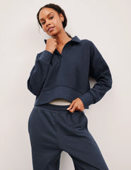 LuxeFleece™ Collared Sweatshirt