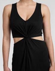 Maxi Around The World Front Twist Dress