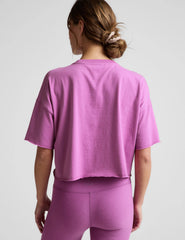 SoftKnit Better Than Ever Cropped Cotton Tee