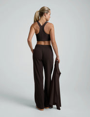 Breathe Easy Ribbed Wide Leg Pant