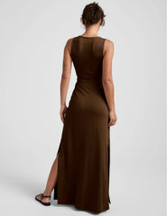Maxi Around The World Front Twist Dress