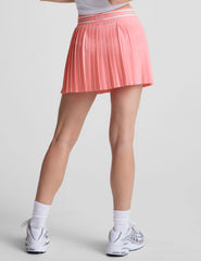 If You Pleats Tipped Elastic Mini Skirt