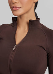 SculptMe Longline Full Zipper Seamless Breathable Warm Jacket
