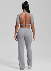 Straight Leg Flowy Stretchy Soft Sweat-Wicking Bottoms