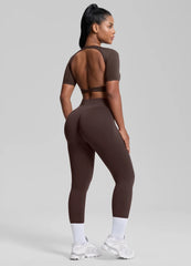 SculptMe High Waisted Butt Lifting Tummy Control Shaping Training Leggings