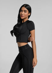 Contour Stitch Crop Top