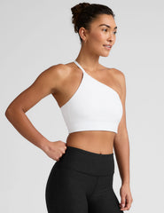 Spacedye™ One Shoulder Long Line Bra