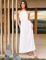 SoftWash Linen Halter Dress