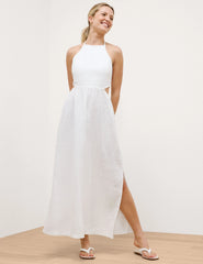 SoftWash Linen Halter Dress