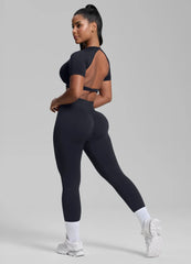SculptMe High Waisted Butt Lifting Tummy Control Shaping Training Leggings