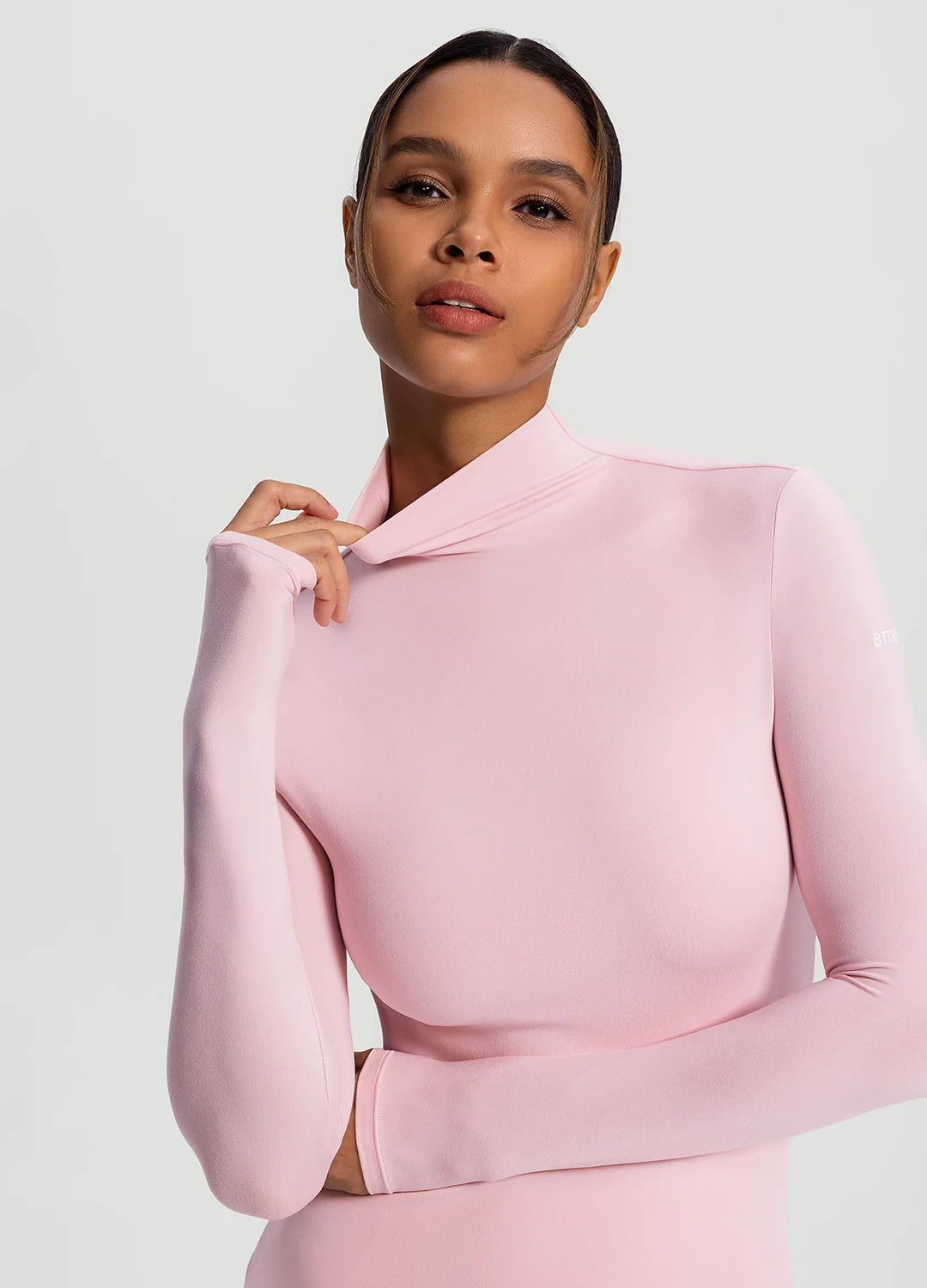 Mock Neck Long Sleeve Top