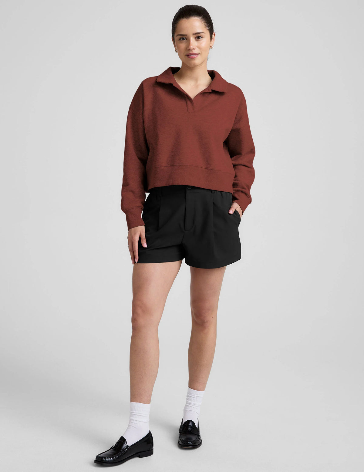 LuxeFleece™ Collared Sweatshirt
