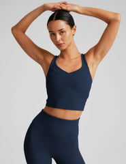 Impulse Ribbed Cropped Tank
