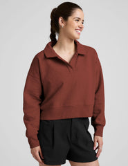 LuxeFleece™ Collared Sweatshirt
