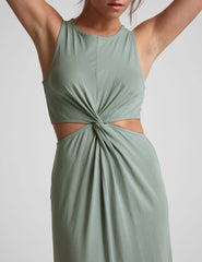 Around The World Front Twist Dress