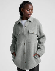 Insulated Wool Shirt Jacket