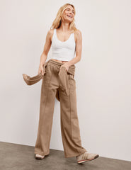 LuxeFleece™ Pintuck Wide Leg Pant