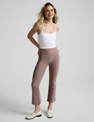 Spacedye™ Pintuck Kick Flare High Waisted Pant
