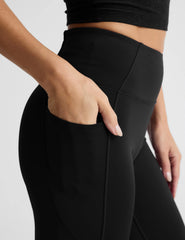 Pacer Fleece-Backed Zip Pocket Full Length Legging